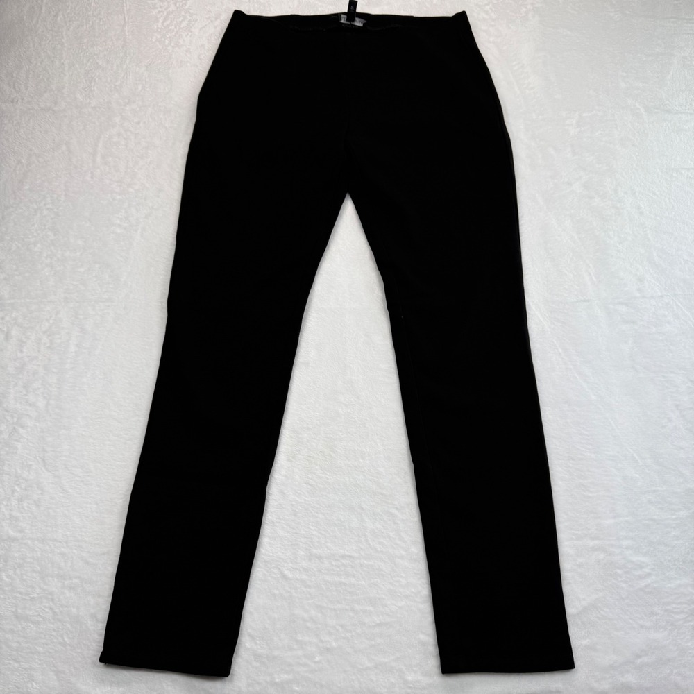 Eileen Fisher Slim Ponte Knit Pants Stretch Black Career Casual SP